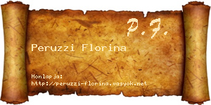 Peruzzi Florina névjegykártya